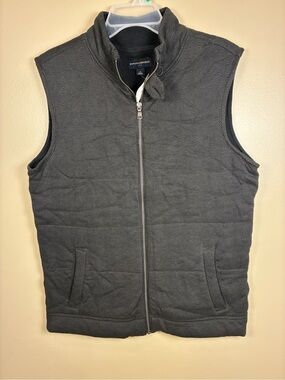 Banana Republic Full Zipper Quilted Herringbone Vest